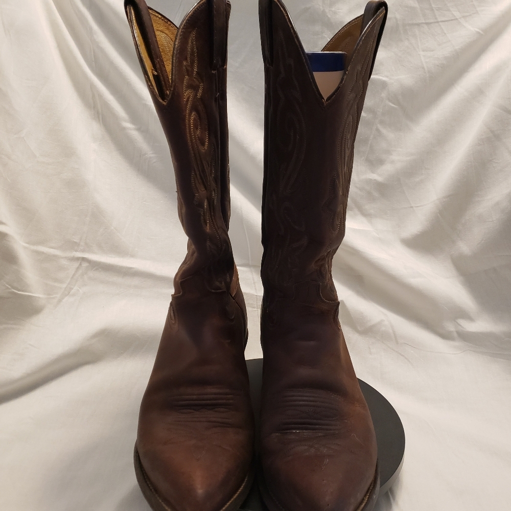 Justin 2252 Men's Classic Western Boot with Bay Apache Cowhide Foot and Rounded - Picture 3 of 10